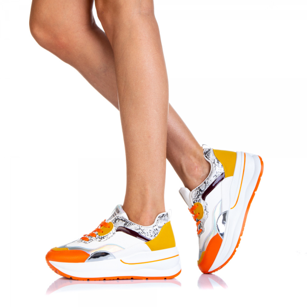 Γυναικεία αθλητικά παπούτσια   Bediza πόρτοκαλι, 4 - Kalapod.gr